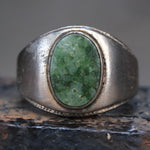 Vintage Sterling Serpentine Signet Ring 10.5