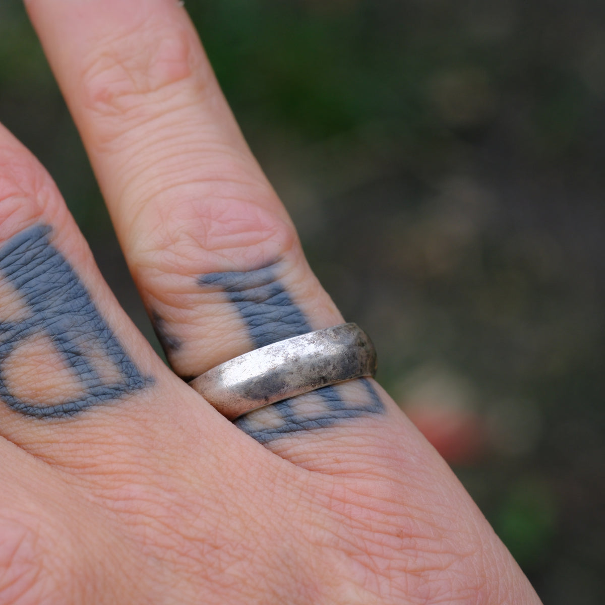 Vintage Sterling Silver Band Ring 6.25