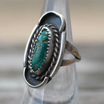 Vintage Sterling Turquoise Ring 5.25