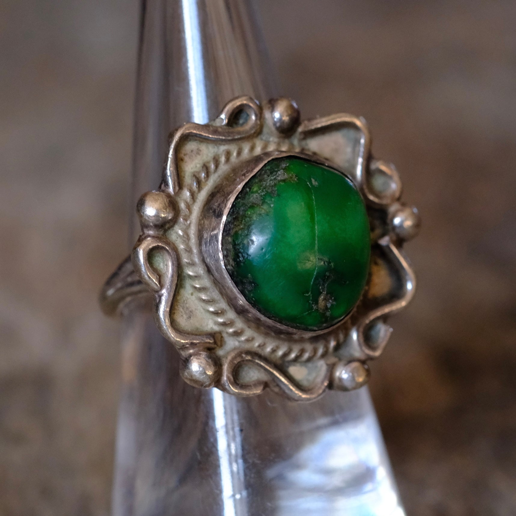 Vintage Sterling Turquoise Ring 7