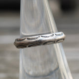 Vintage Sterling Silver Stamped Band 6.25