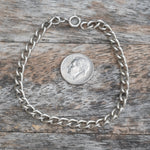 Vintage Sterling Silver Curb Bracelet