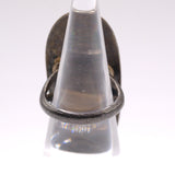 Vintage Sterling Turquoise and Coral Shadowbox Ring 3.75