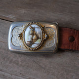 Vintage Horse Belt Buckle