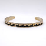 Vintage Sterling Stamped Cuff Bracelet