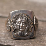 Vintage 1950’s Mexican Biker Ring 8.75