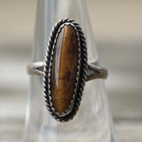 Vintage Sterling Tigers Eye Ring 7