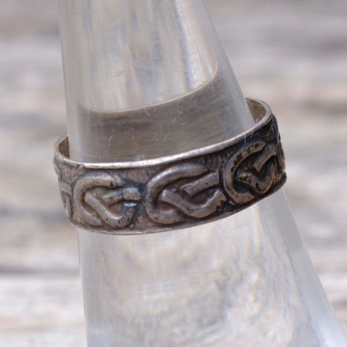 Vintage Sterling Celtic Knot Ring 6