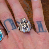 Vintage Sterling Storyteller Ring 9.75