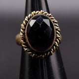 Vintage Sterling Purple Stone Ring 5.25