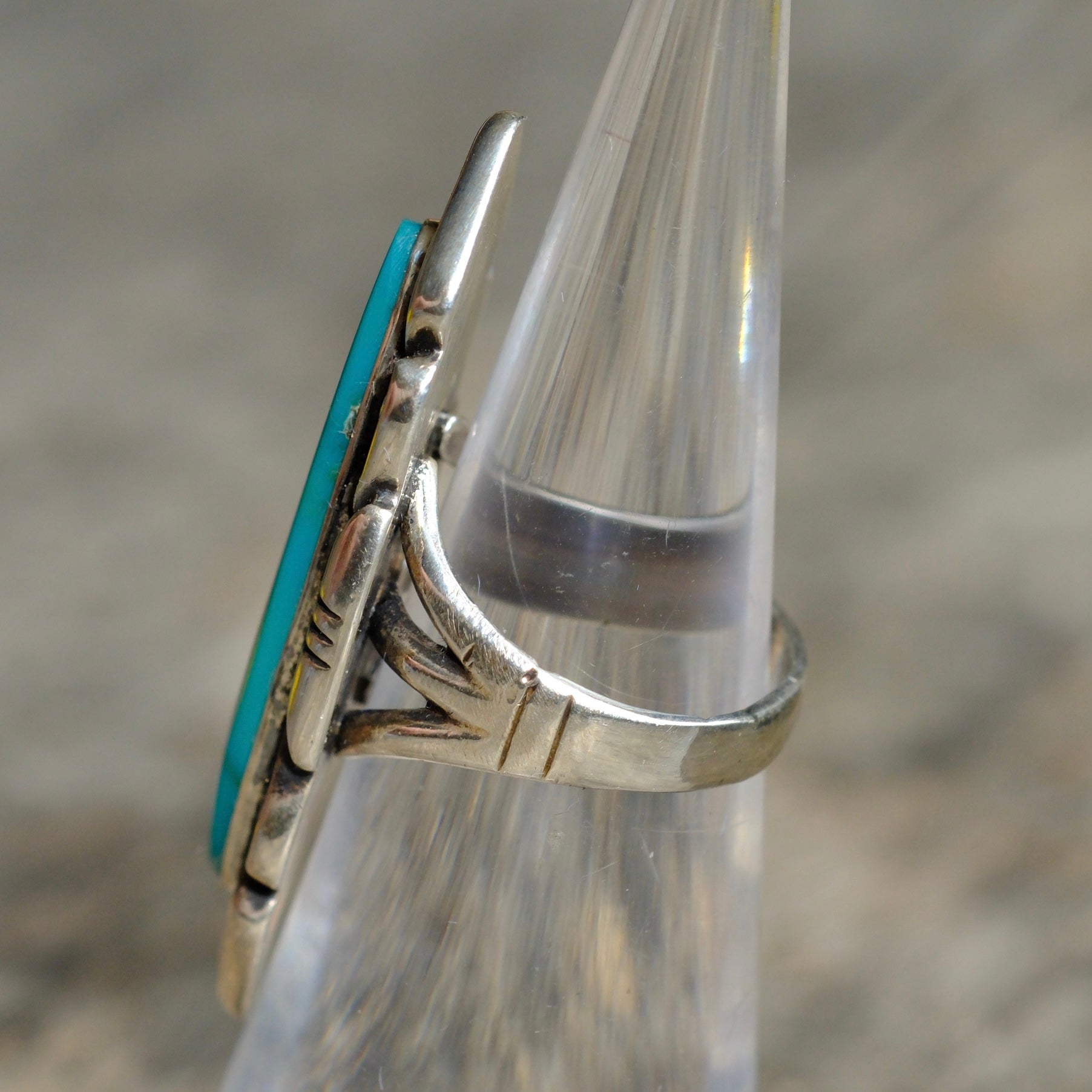 Vintage Sterling Turquoise Ring 4