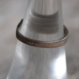 Vintage Sterling Tigers Eye and Onyx Inlay Band 6.25