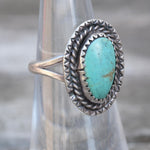 Vintage Sterling Turquoise Ring 5.25