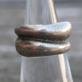 Vintage Sterling Silver Modernist Ring 5