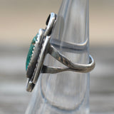 Vintage Sterling Turquoise Ring 5.25