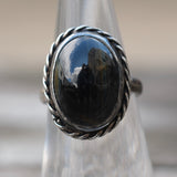 Vintage Sterling Tigers Eye Roper Ring 6