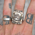 Vintage Mexican Biker Lucky Dragon Souvenir Ring 11.5