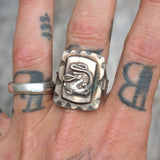 Vintage Mexican Biker Lucky Dragon Souvenir Ring 11.5