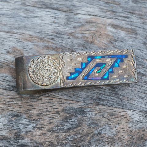Vintage Aztec Calendar Money Clip