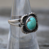 Vintage Sterling Turquoise Ring 6