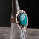 Vintage Sterling Turquoise Ring 5.75