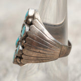 Vintage Sterling 6-Stone Turquoise Ring 8