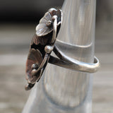 Vintage Sterling Silver Leaf Ring 5.5