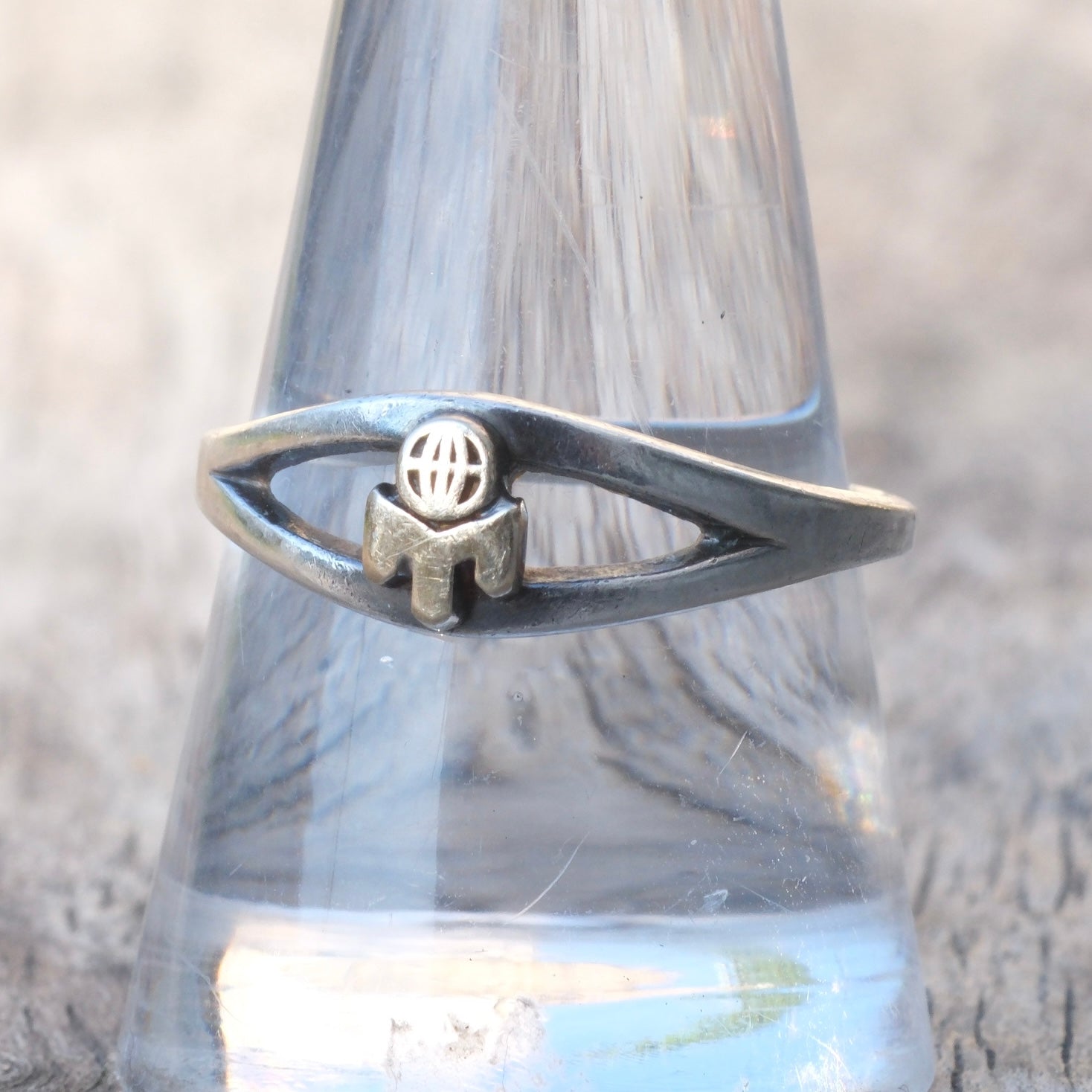 Vintage Sterling Silver Band Ring 9.75