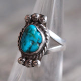 Vintage Sterling Turquoise Ring 6