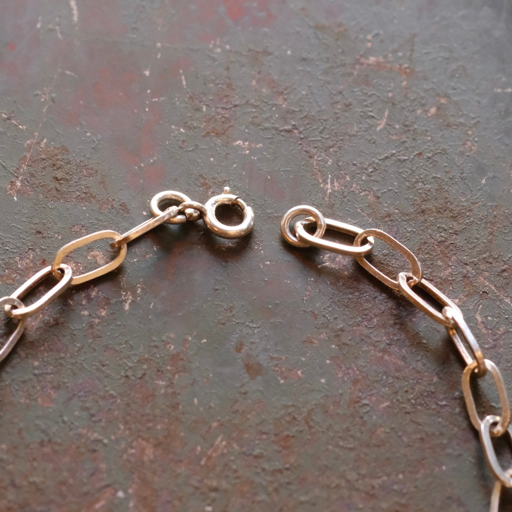 Vintage Sterling Paperclip Chain Bracelet