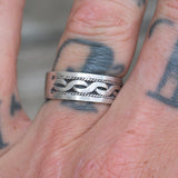 Vintage Sterling Silver Braided Band 8.75
