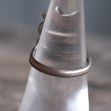 Vintage Sterling Coral Ring 6.5