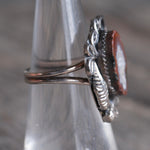 Vintage Sterling Geode Ring 5.25