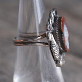 Vintage Sterling Geode Ring 5.25