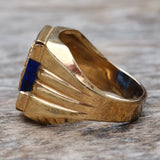 Vintage 14k Gold Filled Free Masons Signet Ring 9.75