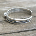 Vintage Sterling Turquoise Roper Cuff