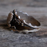 Vintage Sterling Eagle Ring 13