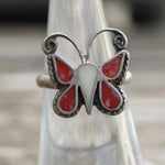 Vintage Sterling Butterfly Ring 5.5