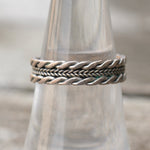 Vintage Sterling Braided Band 7