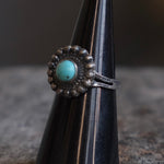 Vintage Sterling Turquoise Ring 5.75