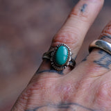 Vintage Sterling Turquoise Ring 6.25