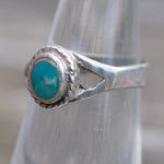 Vintage Sterling Turquoise Ring 5.5
