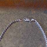 Vintage Sterling Silver Twisted Chain Bracelet 9.25"