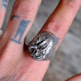 Vintage Sterling Eagle Ring 12.25