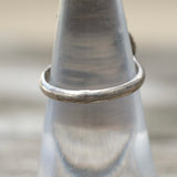 Vintage Sterling 2-Stone Mother Of Pearl Feather Ring 5.75