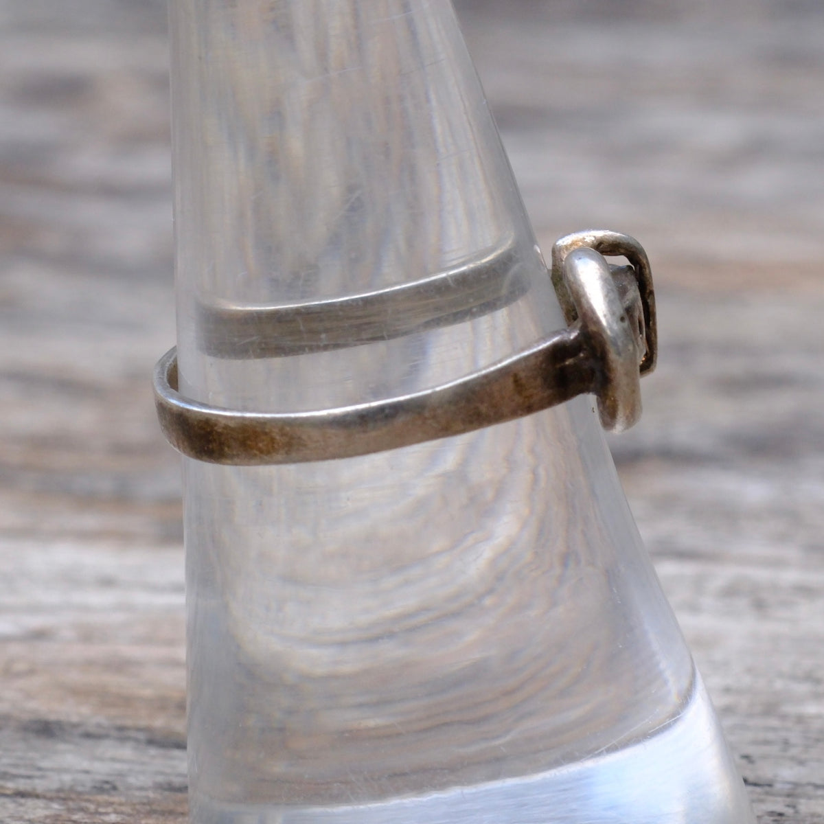 Vintage Sterling Silver Buckle Ring 7.75
