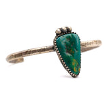 Vintage Sterling Turquoise Cuff Bracelet 6.5"