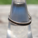 Vintage Sterling Blue Stone Ring 5.5