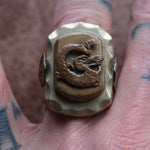 Vintage 1940’s Lucky Dragon Souvenir Ring 10.5