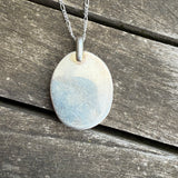 Vintage Sterling Blue Cats Eye Roper Necklace